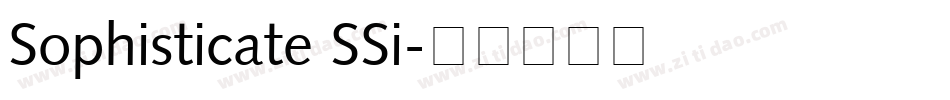 Sophisticate SSi字体转换